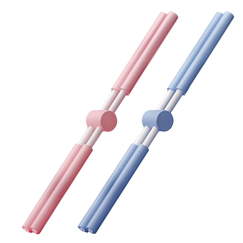 Fitness standing posture training buckle body shape stick, Yoga posture correction stick, Telescopic Pilates posture cor