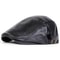 Mens Retro PU Leather Flat Cap Adjustable Side Newsboy Hat Spring Autumn Hip Hop Beret British Pain 6