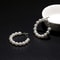 Luxury Pearl Round Loop Earring for Women, Imitation Pearl Large Hoops, Wedding Creole Jewelry, Pendientes Aros