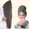 Quick-Drying Microfibre Hair Towel Wrap Ultra-Absorbent Hair Dryer Cap for Women Frizzy Hair