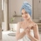 Quick-Drying Microfibre Hair Towel Wrap Ultra-Absorbent Hair Dryer Cap for Women Frizzy Hair