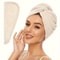 Quick-Drying Microfibre Hair Towel Wrap Ultra-Absorbent Hair Dryer Cap for Women Frizzy Hair