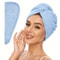 Quick-Drying Microfibre Hair Towel Wrap Ultra-Absorbent Hair Dryer Cap for Women Frizzy Hair