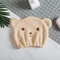 Cute Korean Bear Embroidered Shower Cap Towel Quickdrying Absorbent Head Towel 8