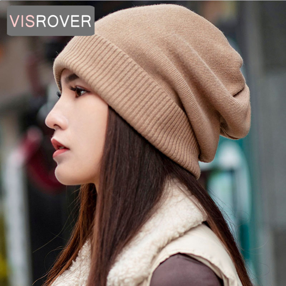 solid real cashmere beanies winter hat for woman acrylic hat woman Autumn Warm skullies for man Wholesales