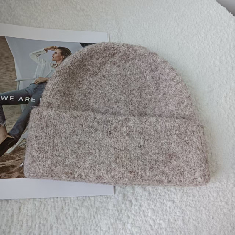 solid real cashmere beanies winter hat for woman acrylic hat woman Autumn Warm skullies for man Wholesales
