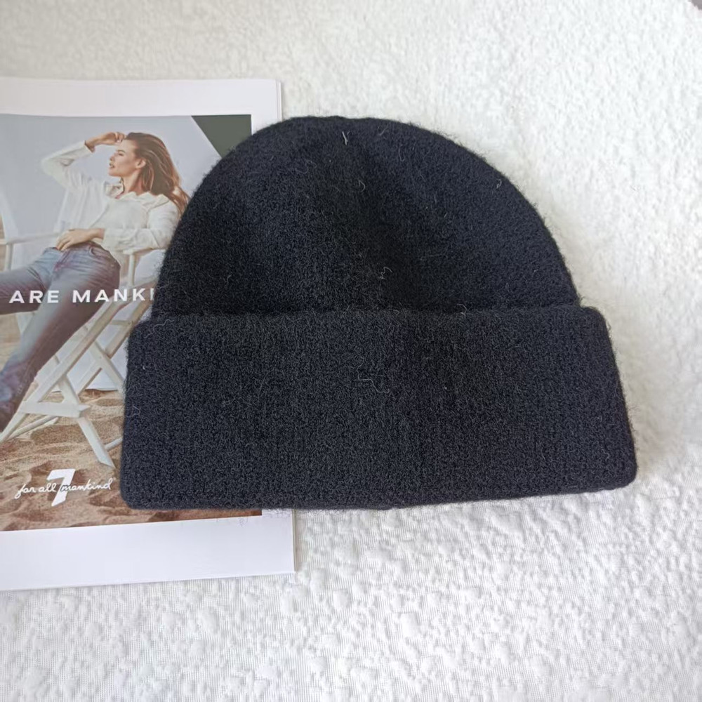 solid real cashmere beanies winter hat for woman acrylic hat woman Autumn Warm skullies for man Wholesales