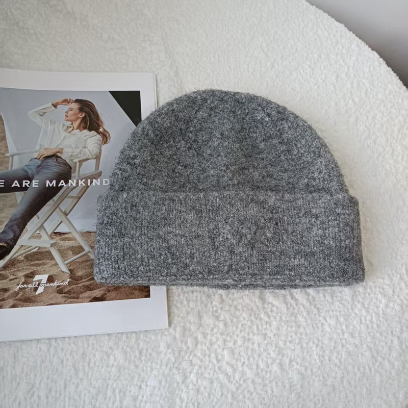 solid real cashmere beanies winter hat for woman acrylic hat woman Autumn Warm skullies for man Wholesales