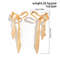 Ingemark Gold Bow Bowknot Long Tassel Drop Earrings Classic Piercing Earrings For Women 1