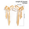 Ingemark Gold Bow Bowknot Long Tassel Drop Earrings Classic Piercing Earrings For Women 1