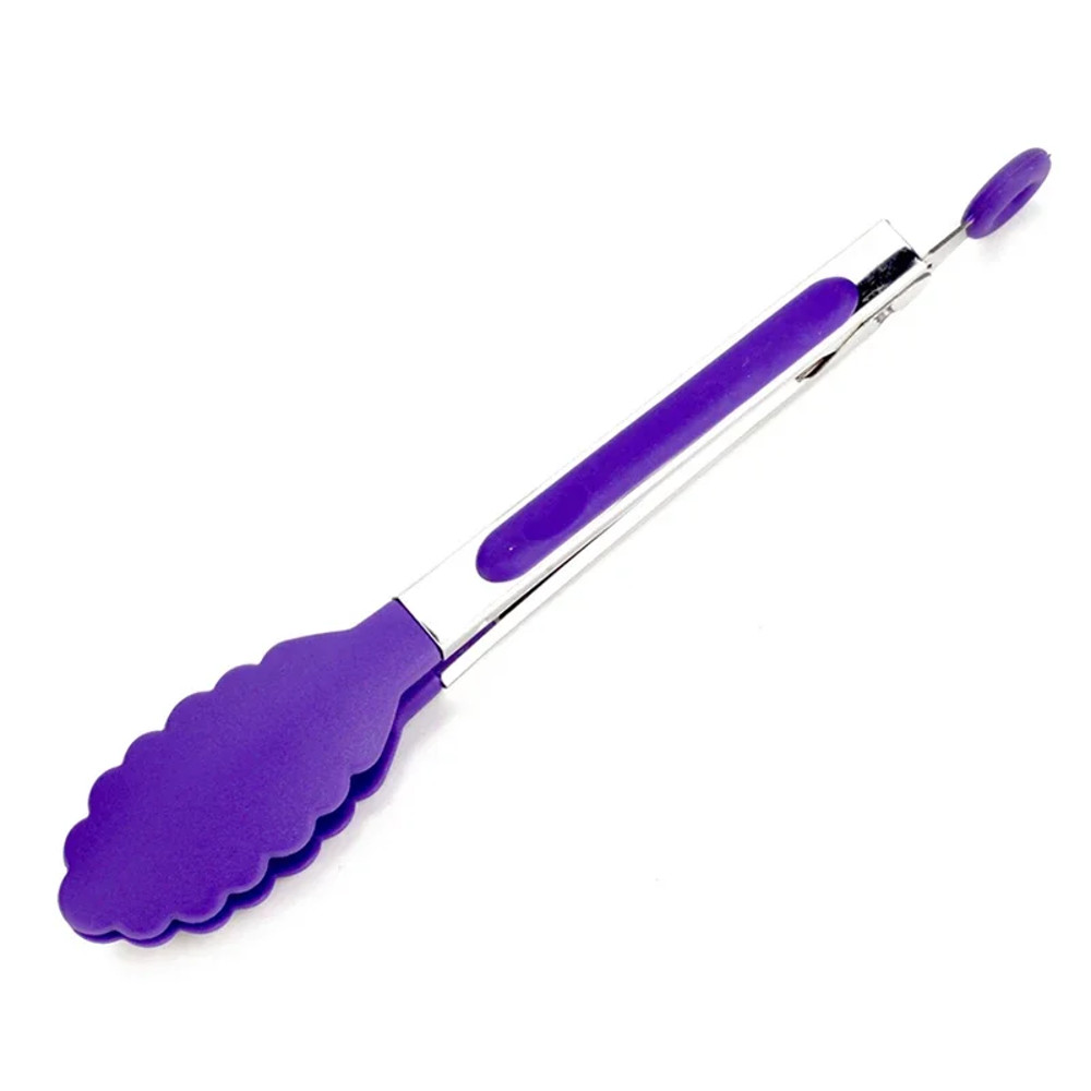 Silicone Nylon Cooking Clip Non-Slip Food Tongs Kitchen Accessories for BBQ Kitchen Accessories