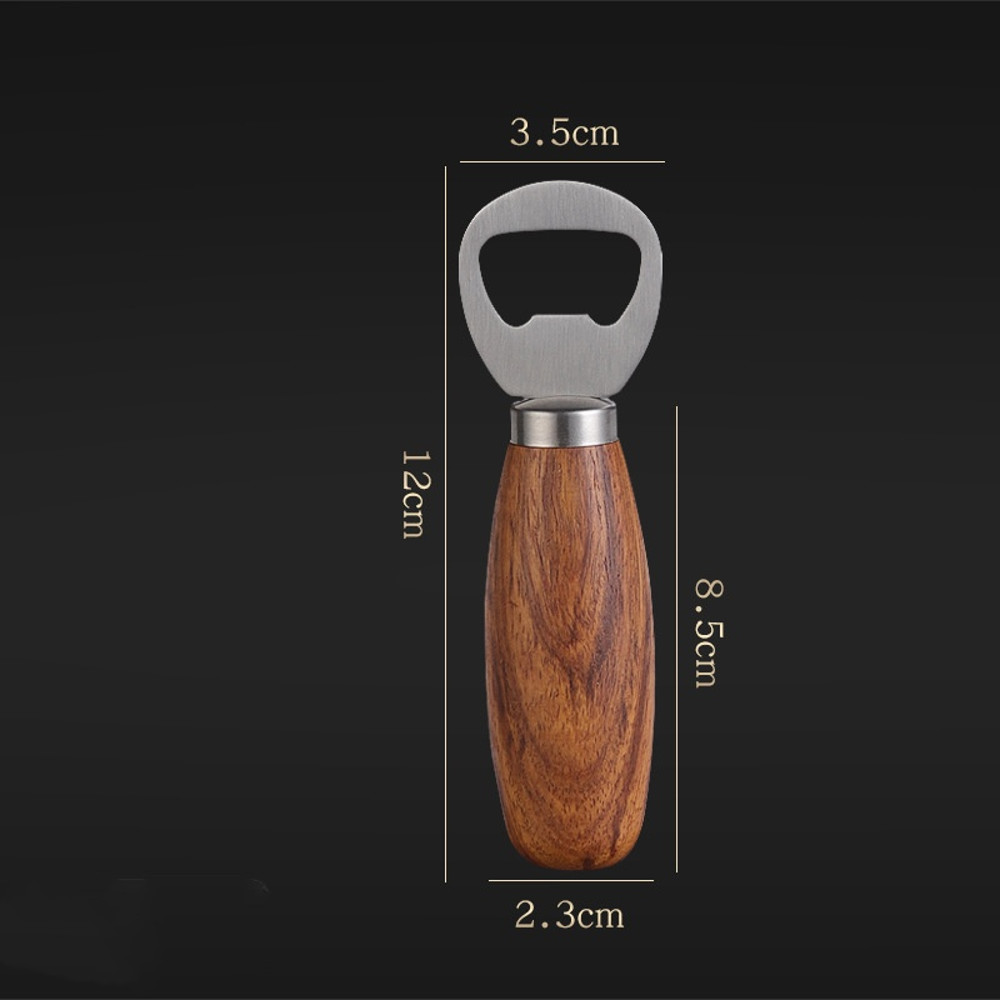 Cider Bottle Opener Rosewood Handle Stainless Steel Beer Bottle Opener Pop Soda Bottle Opener For H 1