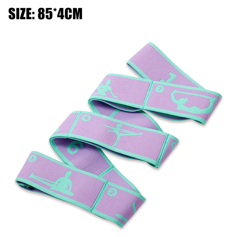 MultiFunctional Elastic Yoga Resistance Band Fitness Stretching Belt For Pilates Dance And Exercise 6