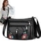 PU Leather Womens Luxury Crossbody Handbag Floral Multi Pockets Mommy Bag With Printing Stylish Lad 1