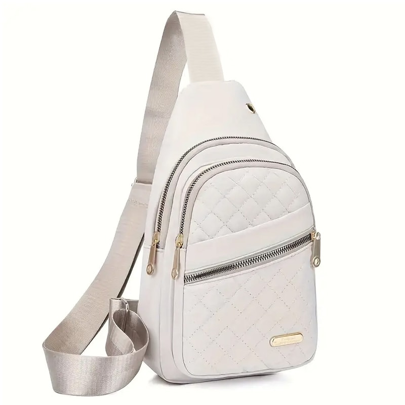 Travel Backpack For Men And Women Multi Color Slanted Fabric Neutral Style Nylon Material Bag 11
