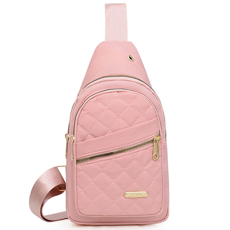 Travel Backpack For Men And Women Multi Color Slanted Fabric Neutral Style Nylon Material Bag 12