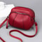 Womens Mobile Phone Bag With Rivet Zipper And Simple Soft Leather Shoulder Crossbody Small Square B 1