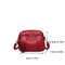 Womens Mobile Phone Bag With Rivet Zipper And Simple Soft Leather Shoulder Crossbody Small Square B 4