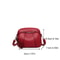 Womens Mobile Phone Bag With Rivet Zipper And Simple Soft Leather Shoulder Crossbody Small Square B 4