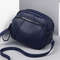 Womens Mobile Phone Bag With Rivet Zipper And Simple Soft Leather Shoulder Crossbody Small Square B 8