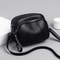 Womens Mobile Phone Bag With Rivet Zipper And Simple Soft Leather Shoulder Crossbody Small Square B 9