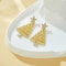 Christmas Light Luxury Shiny, New Fashion Sweet Temperament Gold, Party Jewelry for Women, Tree Pendant Earrings