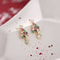 Christmas Light Luxury Shiny, New Fashion Sweet Temperament Gold, Party Jewelry for Women, Tree Pendant Earrings