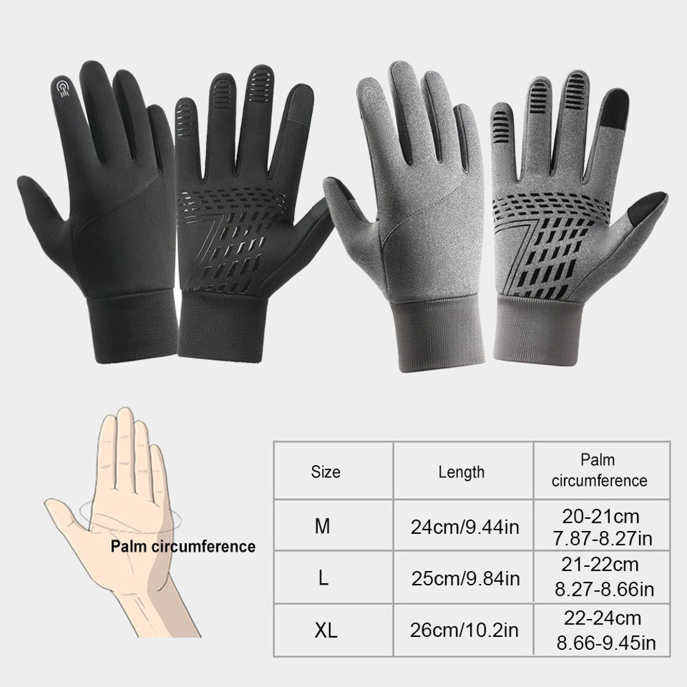 Motorcyclist Autumn Winter Warm Camping Gloves GTUBIKE Cycling Gloves For Men Women Waterproof Touc 1