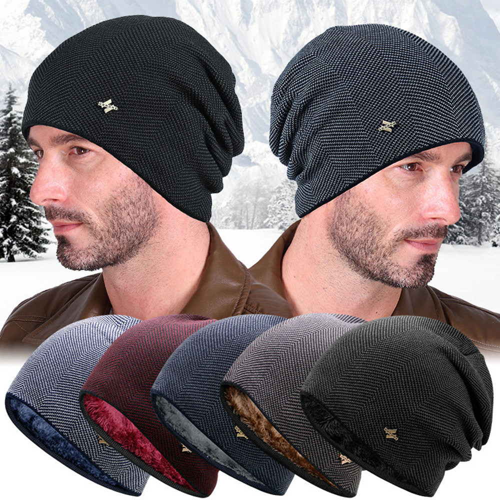 Fashion Men And Women Beanie Hats Hot Sale Unisex Warm Winter Hat Outdoor Sports Ski Thick Knitted 4