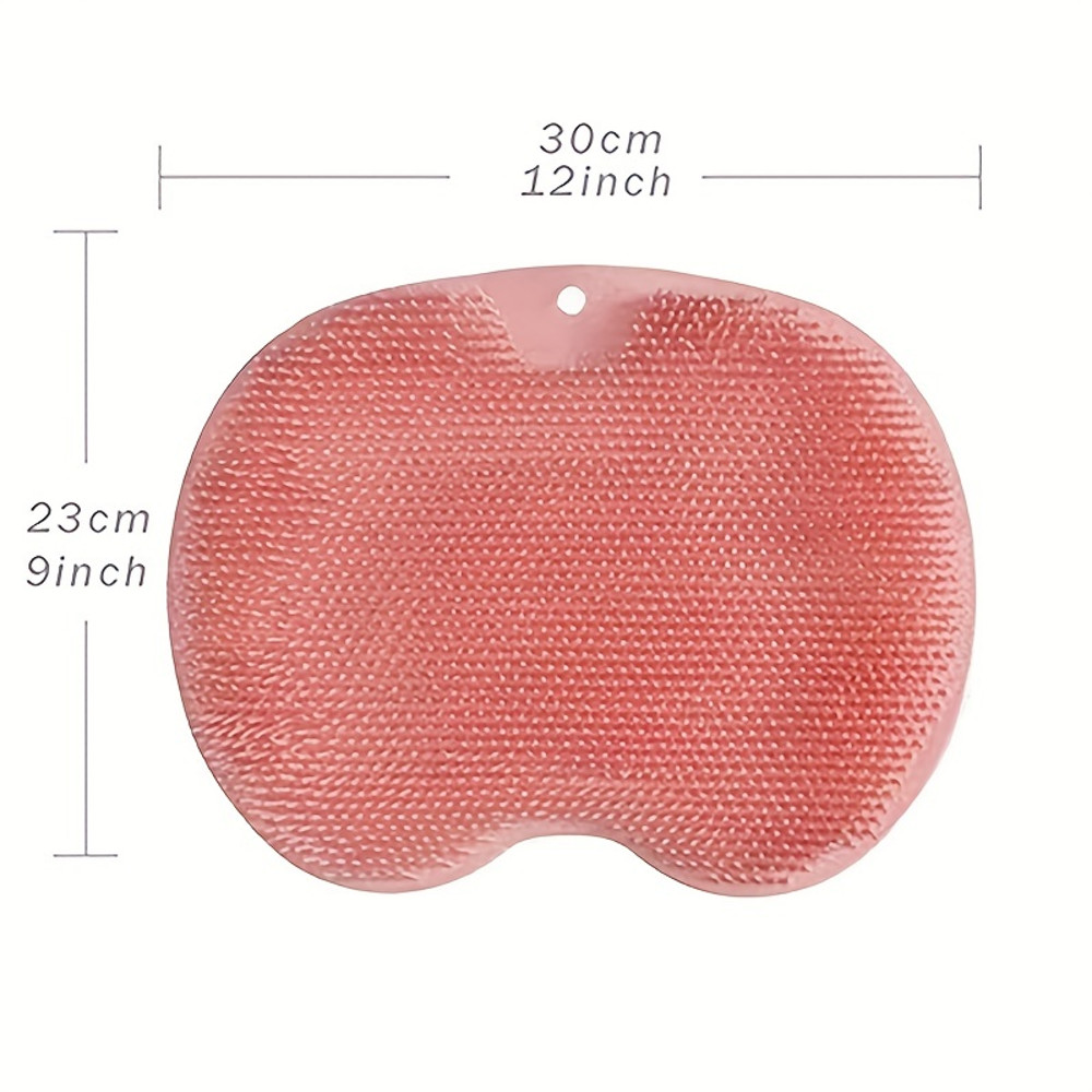 Anti-Slip Suction Cup Exfoliating Foot Brush and Back Scrubber - Body Dirt Removal Tool
