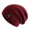 Fashion Slouchy Beanie Hat Warm Fleece Lined Ski Cap Men WomenMen Women Letter Label Ski Sports Cap 6