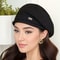 Women's Winter Knitted Hat - Soft, Elastic, Foldable, Portable Design, Black Gold Print