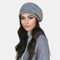 Women's Winter Knitted Hat - Soft, Elastic, Foldable, Portable Design, Black Gold Print