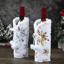 merry christmas wine bottle cover decorations for home xmas cristmas ornament xmas navidad gifts happy new year