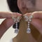 Crystal Zircon Butterfly Water Drop Tassel Earrings For Women Pearl Long Earring Party Daily Jewelr 7