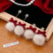 Cute Elk Snowman Long Earrings Red Flocking Bowknot Christmas Drop Earrings For Womenl Long Earring 2