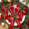 Chrismas Checkered Ribbon Bow Set With Pine Cones And Needles For Indoor And Outdoor Christmas Deco 4