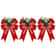 Chrismas Checkered Ribbon Bow Set With Pine Cones And Needles For Indoor And Outdoor Christmas Deco 7