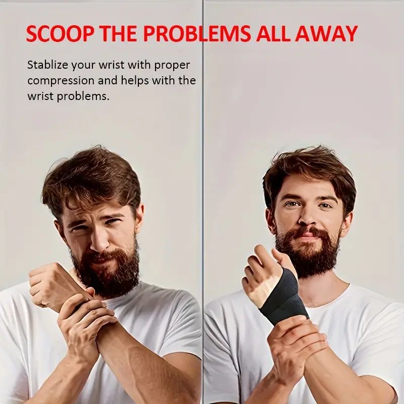 Perfect For Women And Men Wrist Brace Adjustable Support Wrap Strap Hand Fit Right Or Left Hand Car 3