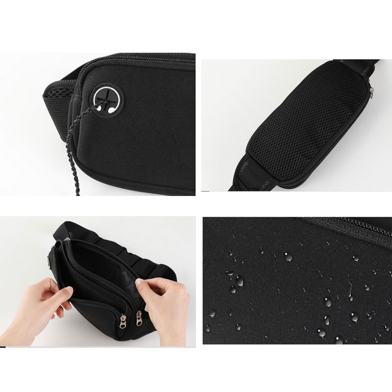 Men Running Waist Bag Phone Black Sports Fanny Pack Women Belt Bag Gym Bags Running Accessories 3