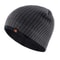 Double Layer Solid Color Velvet Warm Bonnet Cap Mens Skullies Beanies Knitted Wool Hats Men Winter 8