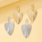 Big Earrings Womens Exaggerated Fashion, Advanced Metal Textured Leaf Pendant, Geometry Drop Earring
