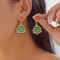 Cute Colorful Heart Gingerbread Drop Earrings for Women Funny Enamel Santa Claus Snowman Earrings Christmas Holiday Jewelry Gift