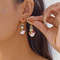 Cute Colorful Heart Gingerbread Drop Earrings for Women Funny Enamel Santa Claus Snowman Earrings Christmas Holiday Jewelry Gift
