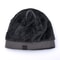 Mens Winter Thick Beanie Hat Skullies Beanies Knitted Striped Hats Double Layer Solid Color Velvet 3