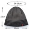Mens Winter Thick Beanie Hat Skullies Beanies Knitted Striped Hats Double Layer Solid Color Velvet 5
