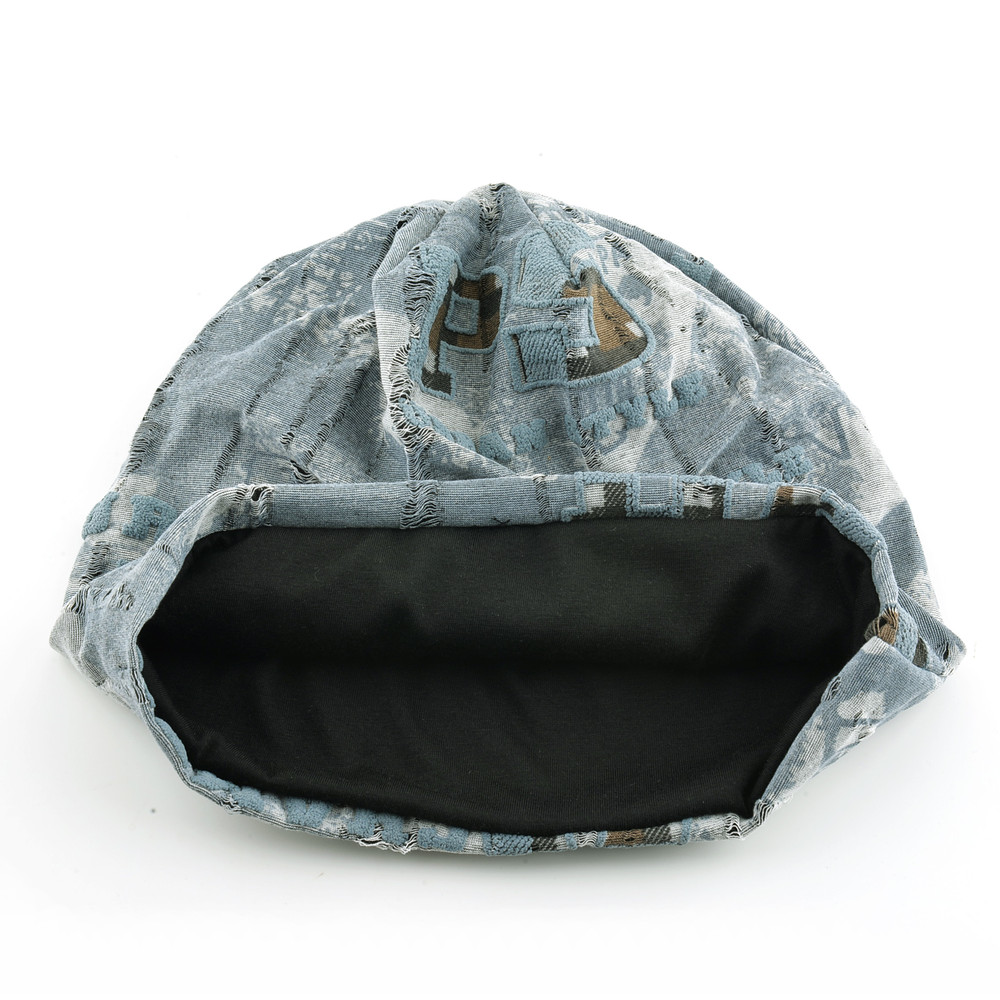 Foam Letter Printing Hats Men Vintage Distressed Tie-dye Beanie Women Skullies Beanies Winter Warm Spring Fall Hats