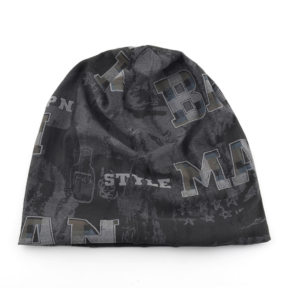 Foam Letter Printing Hats Men Vintage Distressed Tie-dye Beanie Women Skullies Beanies Winter Warm Spring Fall Hats