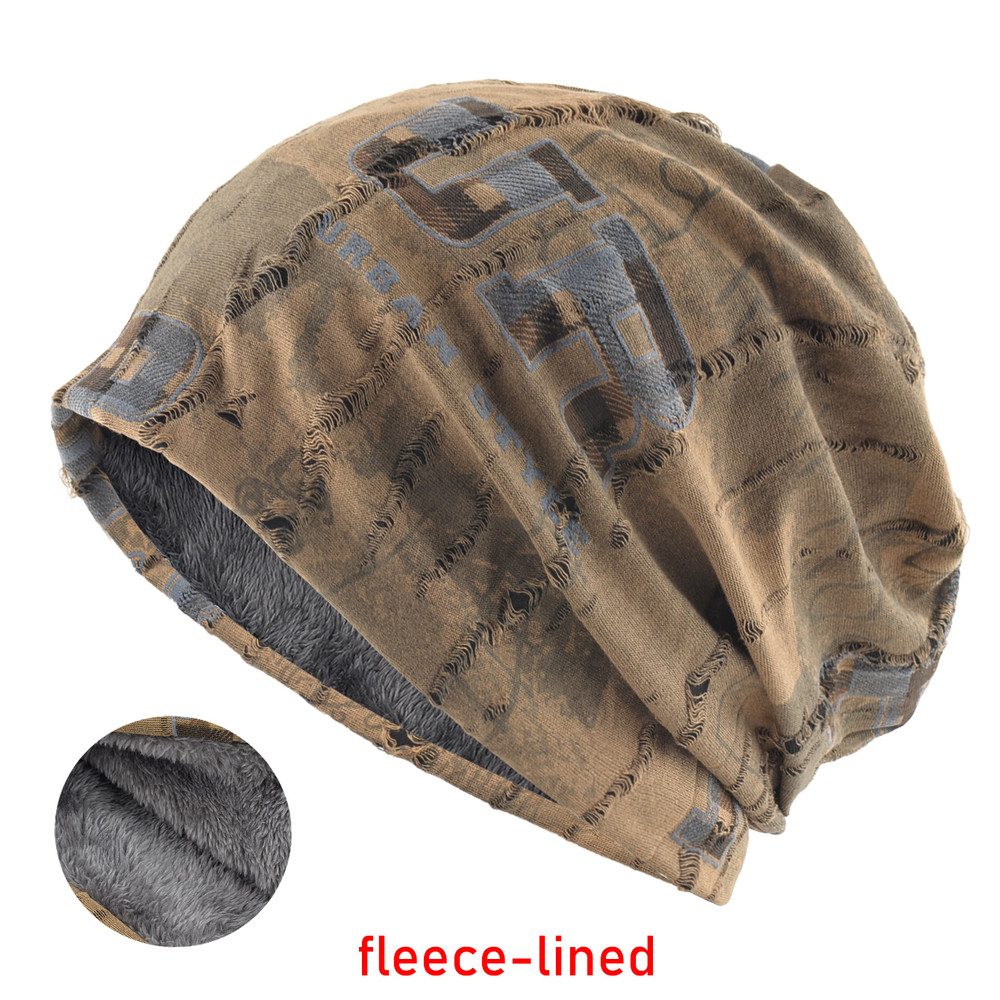 Foam Letter Printing Hats Men Vintage Distressed Tie-dye Beanie Women Skullies Beanies Winter Warm Spring Fall Hats