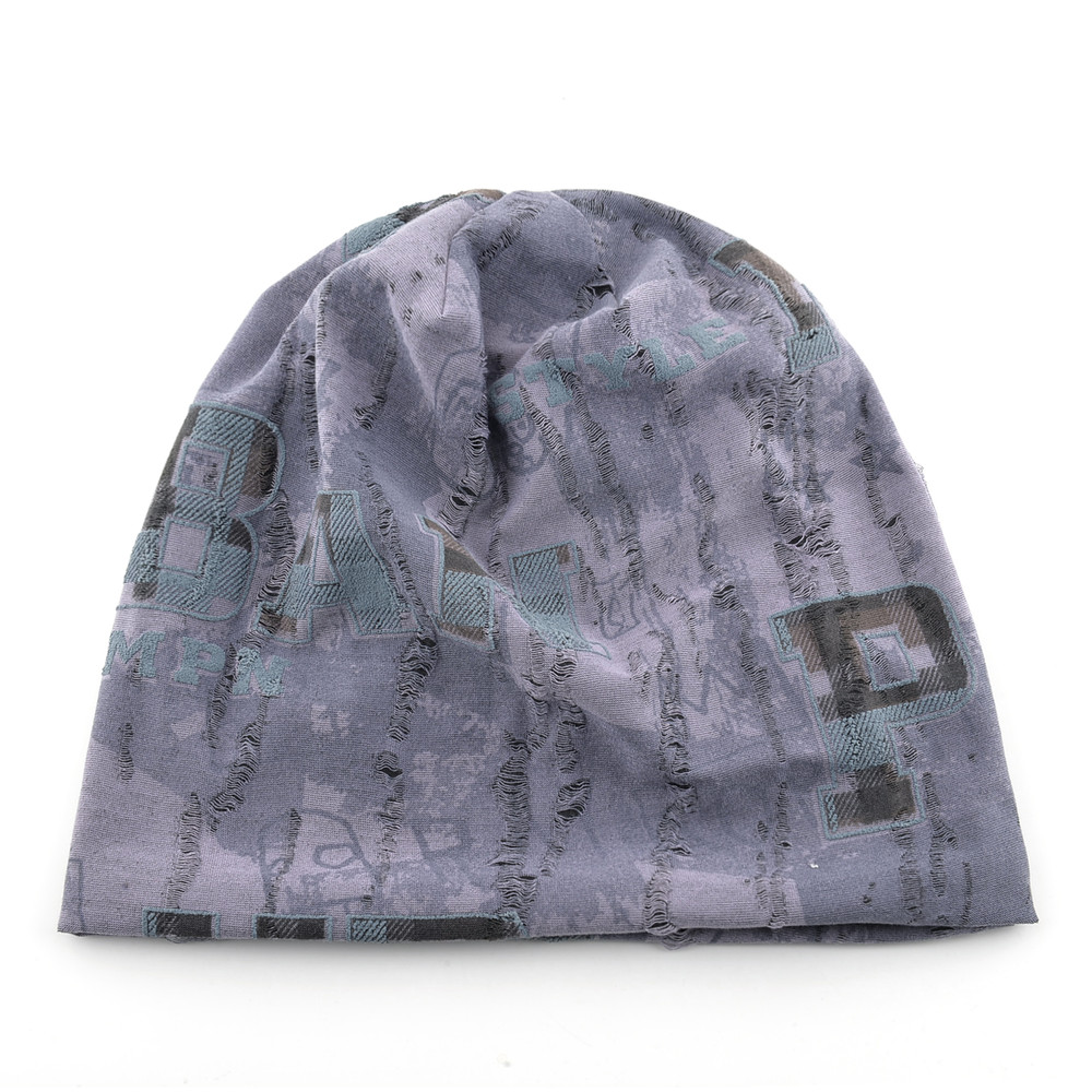 Foam Letter Printing Hats Men Vintage Distressed Tie-dye Beanie Women Skullies Beanies Winter Warm Spring Fall Hats